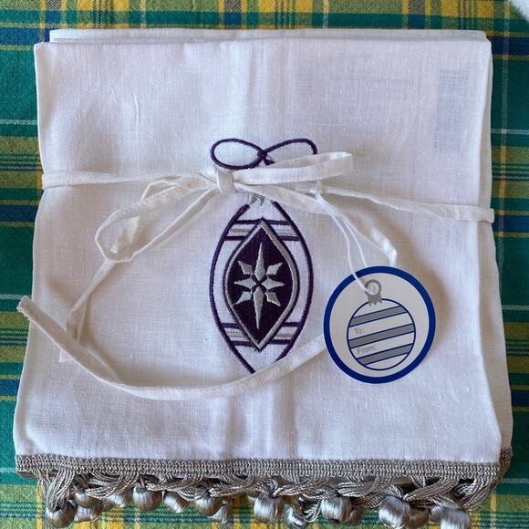 MMW Brand New Linen/Cotton Christmas Tea Towel Set - Picture 9 of 9